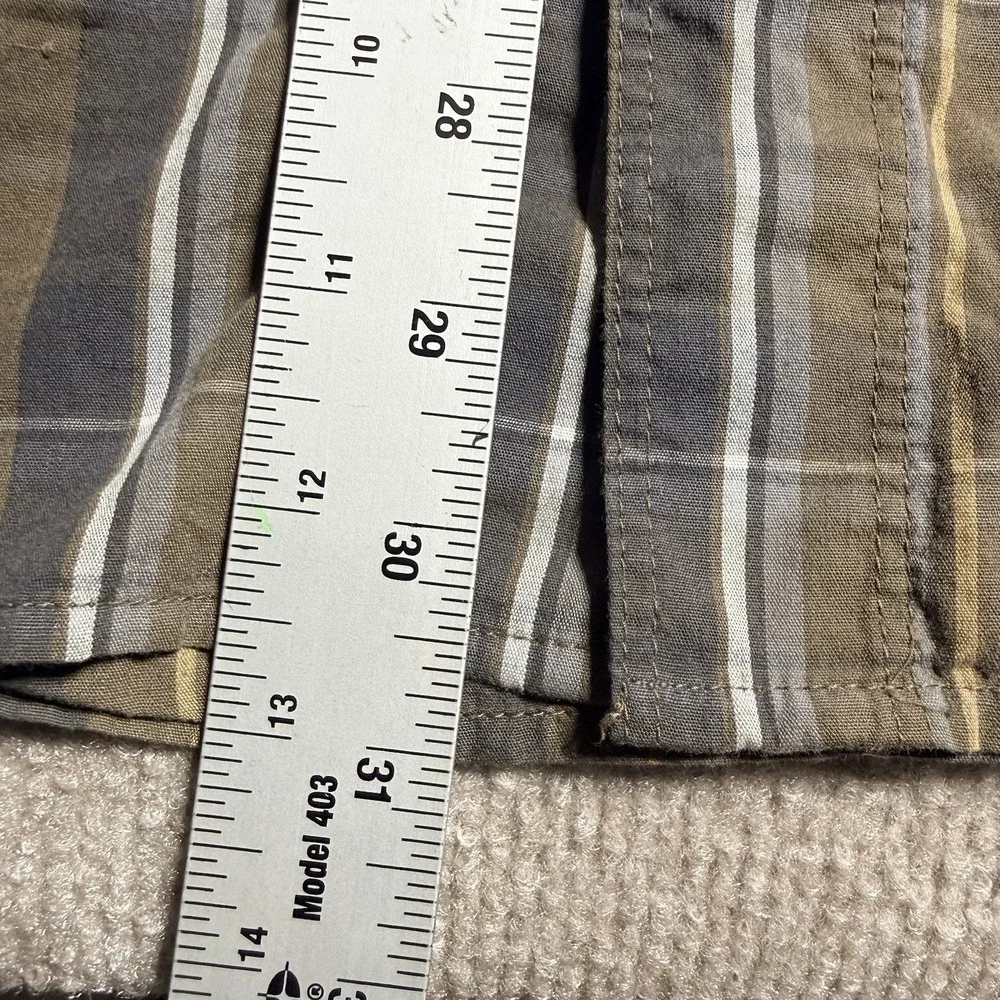 The North Face Men's XL Long Sleeve Multicolor‎ Green Gray Plaid Button Down